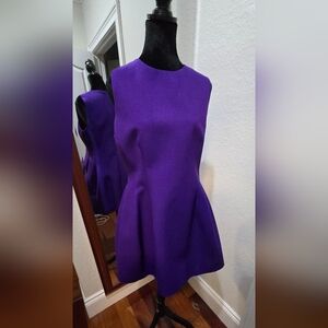 Vibrant Purple Sleeveless Dress